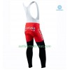 Radbekleidung Radtrikot Langarm + Lang Trägerhose 2020 Team Cofidis Winter Thermal Fleece N001